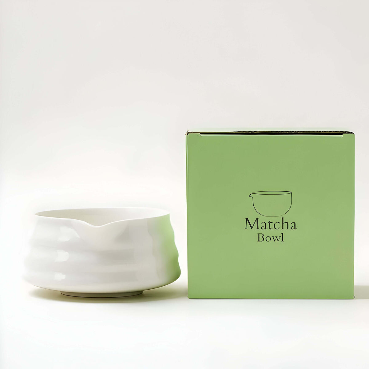 Keramische matcha theeset met kom