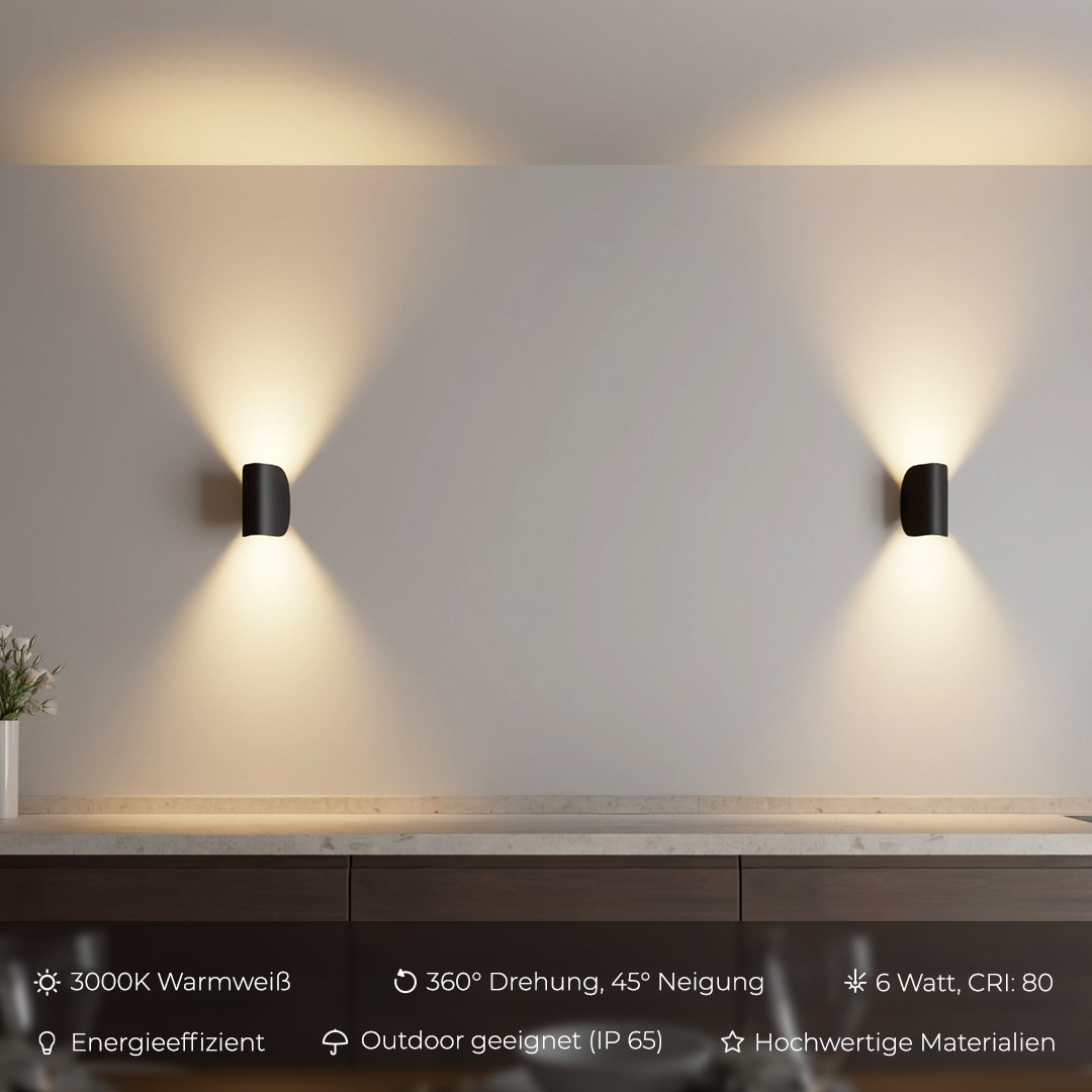 Klasyczna ściemnialna spiralna lampa ścienna LED