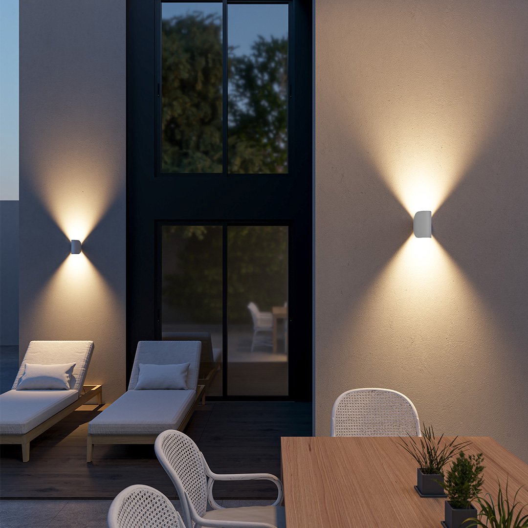 Klasyczna ściemnialna spiralna lampa ścienna LED
