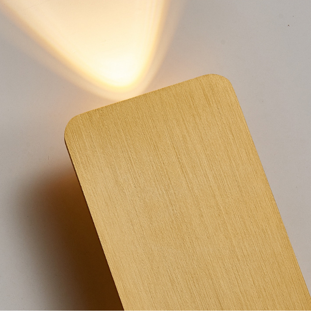 Interne rechthoekige metalen LED-wandlamp
