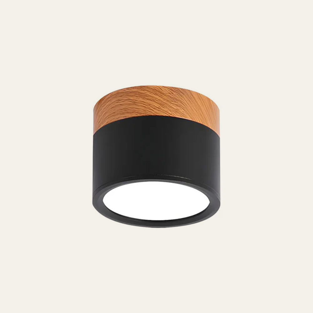 Nowoczesna lampa sufitowa z drewnianym akcentem 10