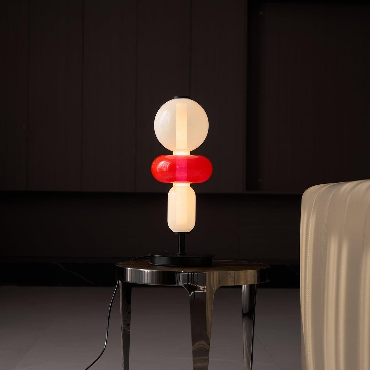 Elegancka Szklana Lampa Nocna z LED 10