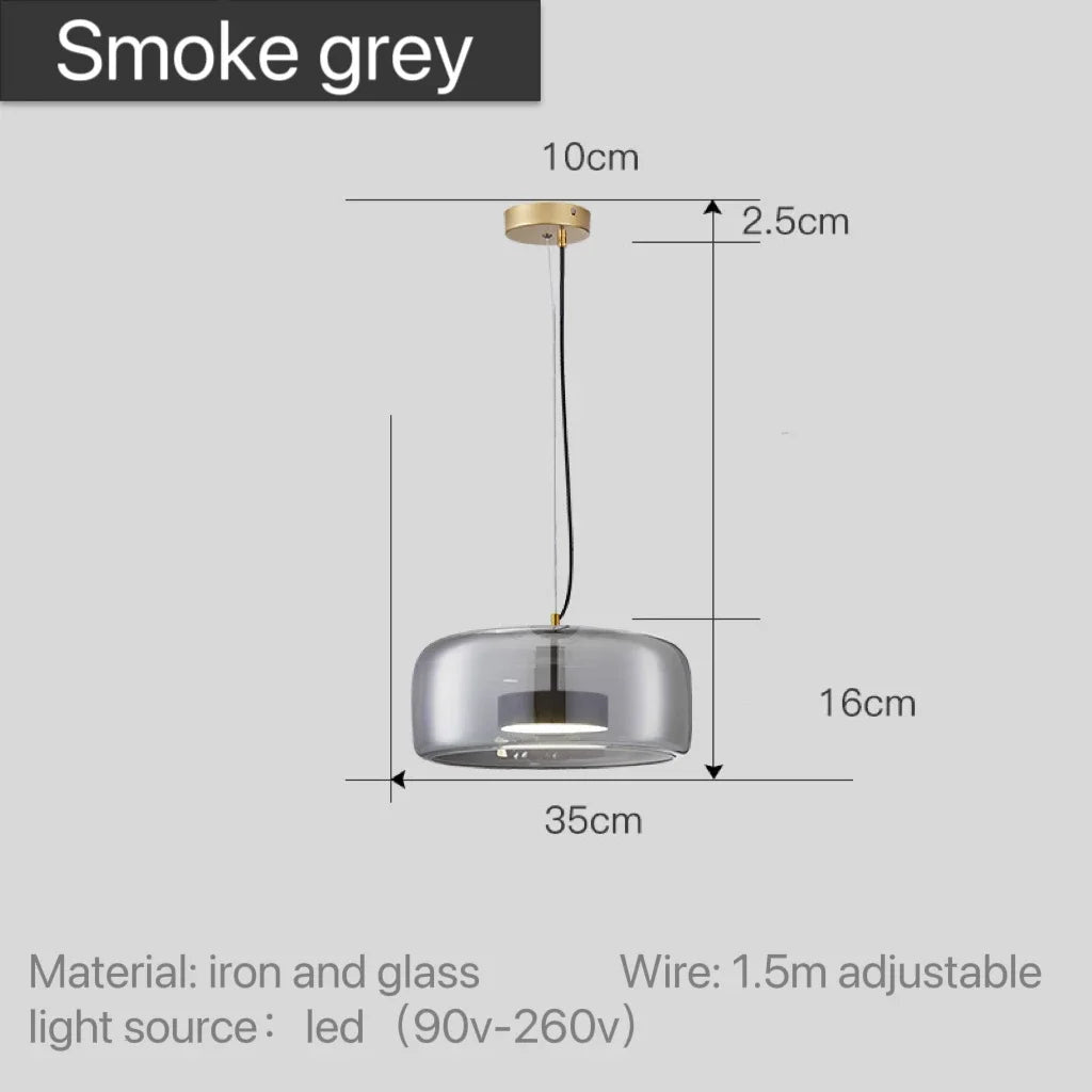 Nowoczesna Lampa Wisząca Nordic ze Szkła 11