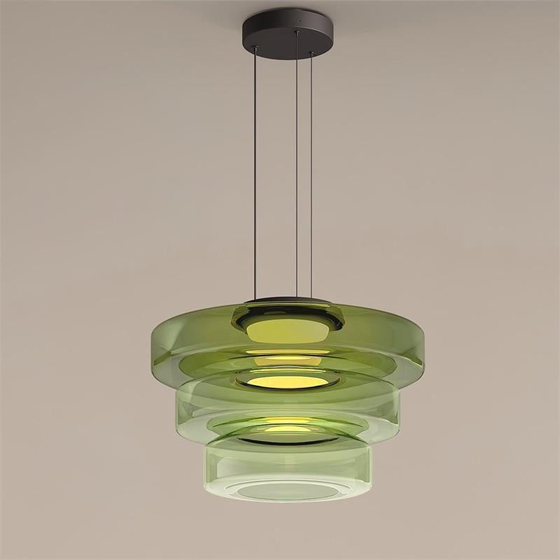 Regulowana Lampa Wisząca Minimalistyczna Szkło 18