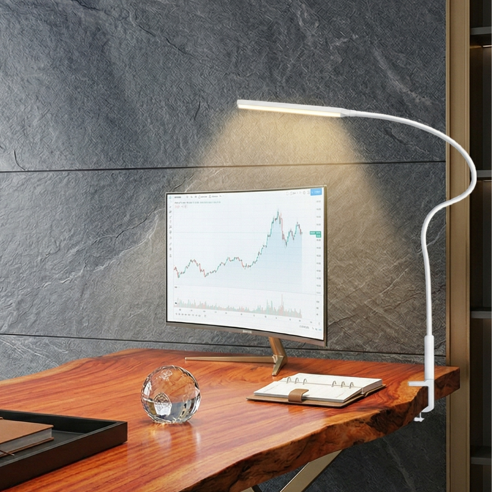 Regulowana lampa biurkowa LED z elastycznym ramieniem 1