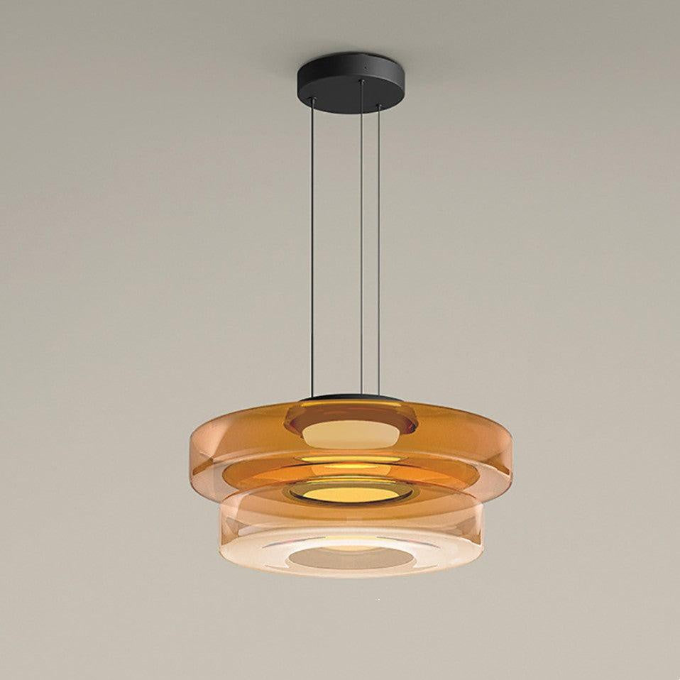 Regulowana Lampa Wisząca Minimalistyczna Szkło 22