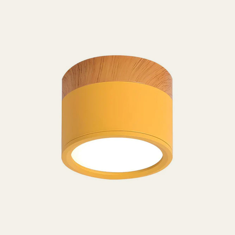 Nowoczesna lampa sufitowa z drewnianym akcentem 28