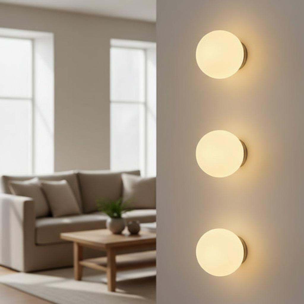 Nowoczesna szklana kinkietowa lampa ścienna minimalistyczna 2