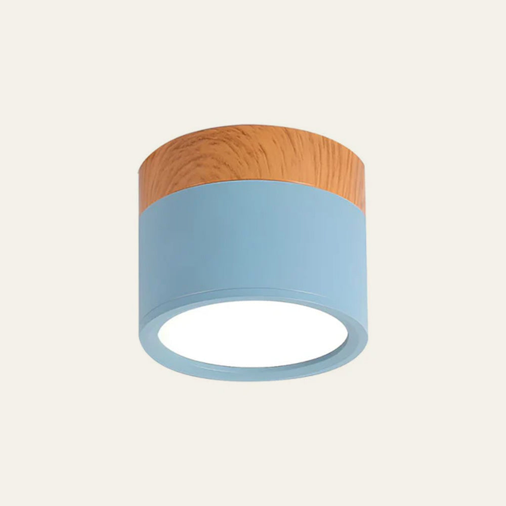 Nowoczesna lampa sufitowa z drewnianym akcentem 37