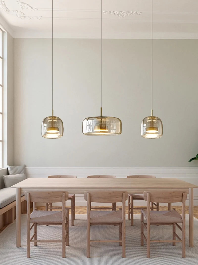 Nowoczesna Lampa Wisząca Nordic ze Szkła 3