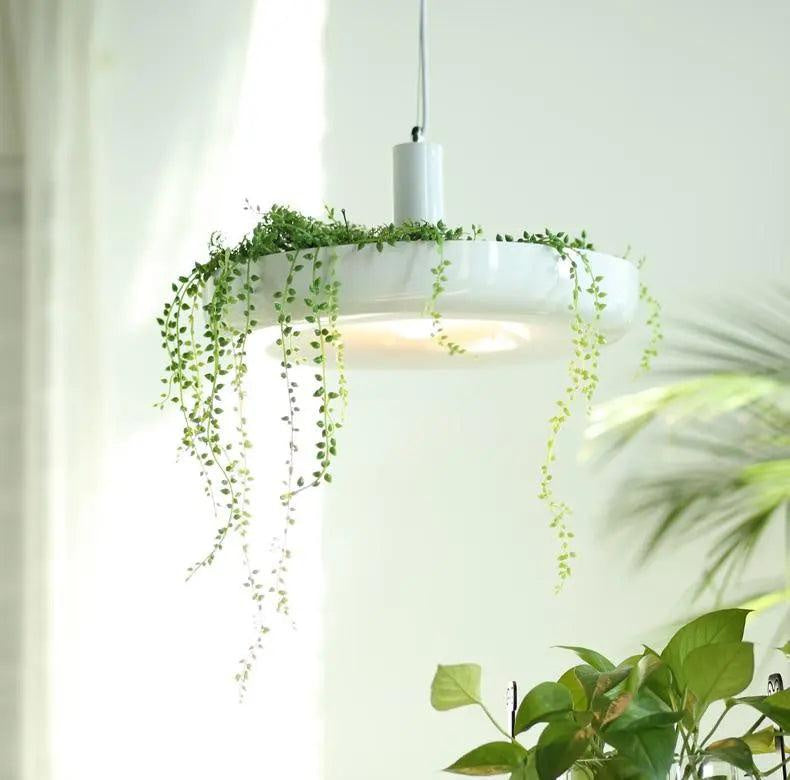 Nowoczesna lampa wisząca z doniczką, styl skandynawski 3