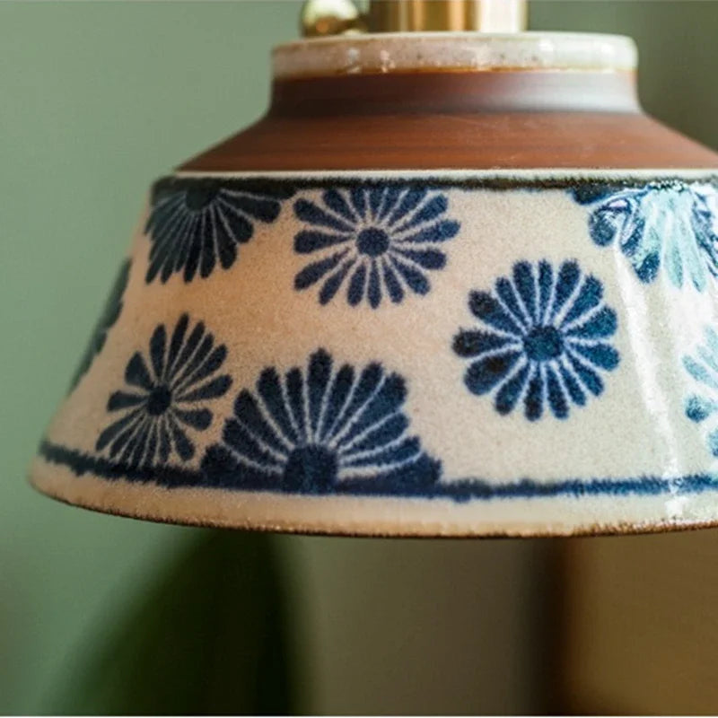 Ręcznie Malowana Ceramiczna Lampa Wisząca Dekoracyjna 4