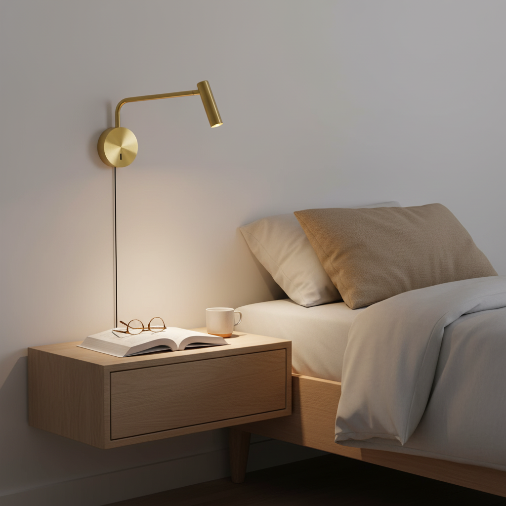 Nowoczesna lampa ścienna z regulowanym ramieniem LED 4