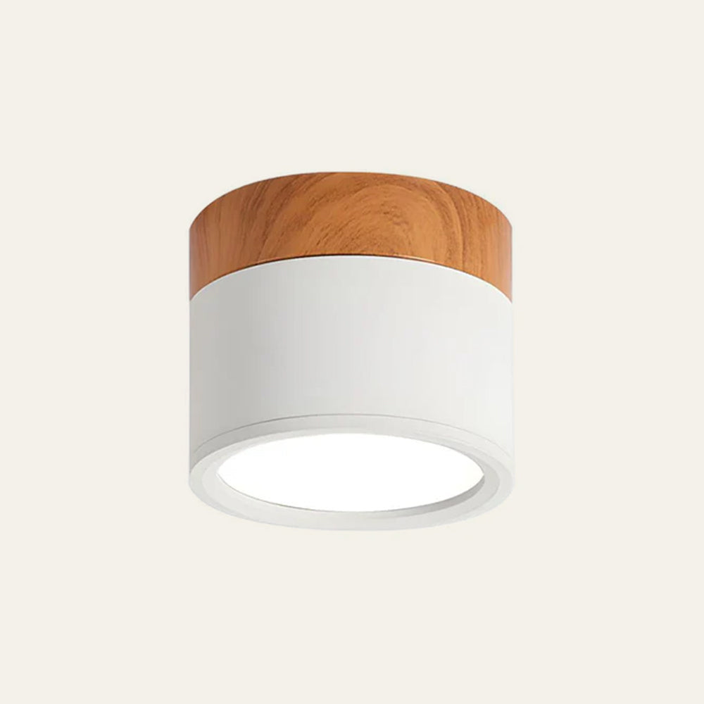 Nowoczesna lampa sufitowa z drewnianym akcentem 6