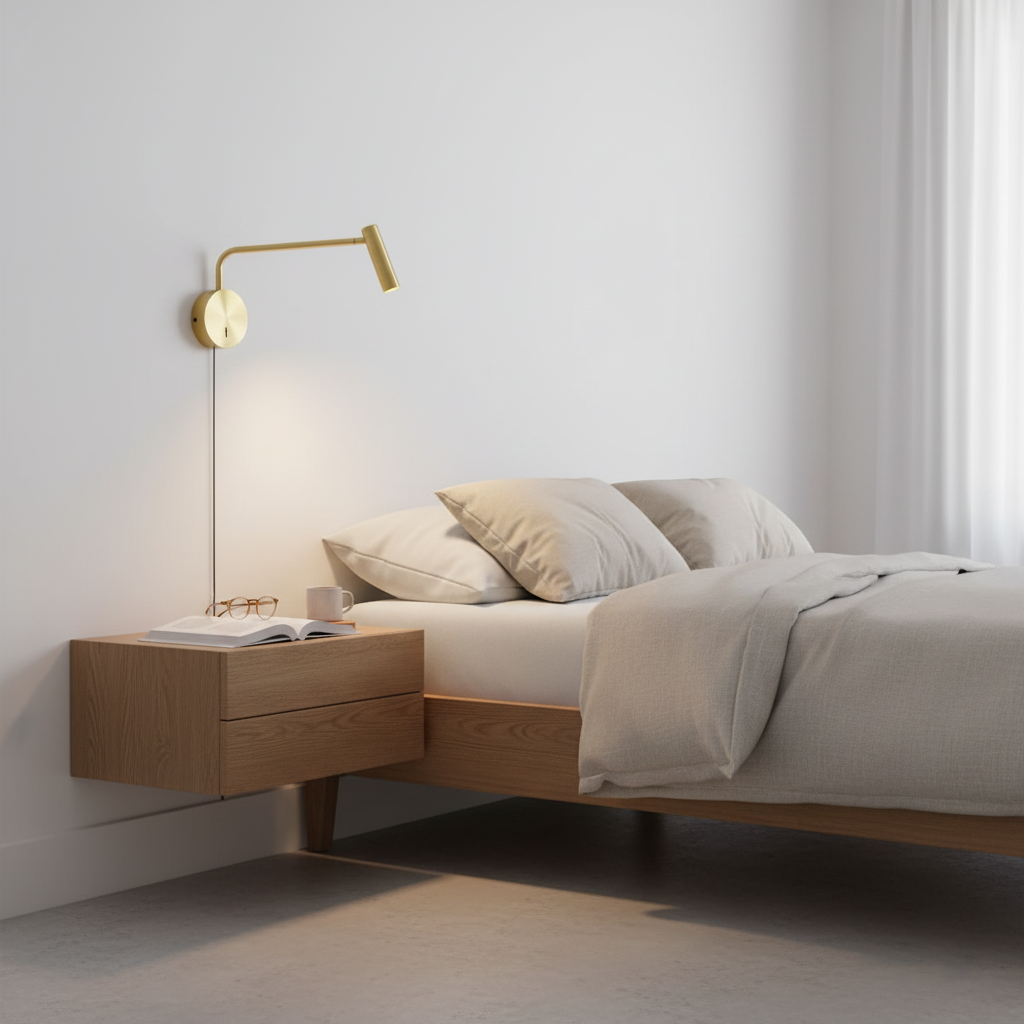 Nowoczesna lampa ścienna z regulowanym ramieniem LED 7