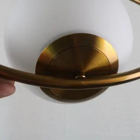 Nowoczesna Lampa Wisząca Nordycka z Złotym Akcentem 8