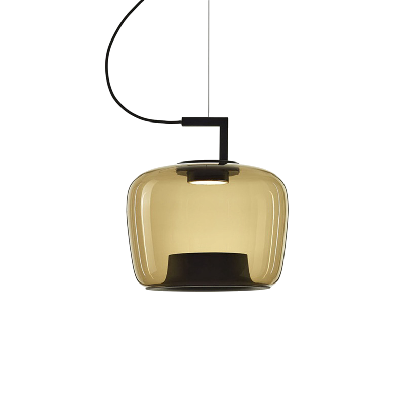 Klasyczna szklana lampa wisząca